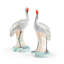 2 Piece Cranes Figurine Set