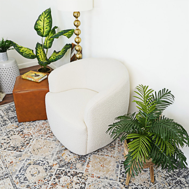 Chaise pivotante rembourrée