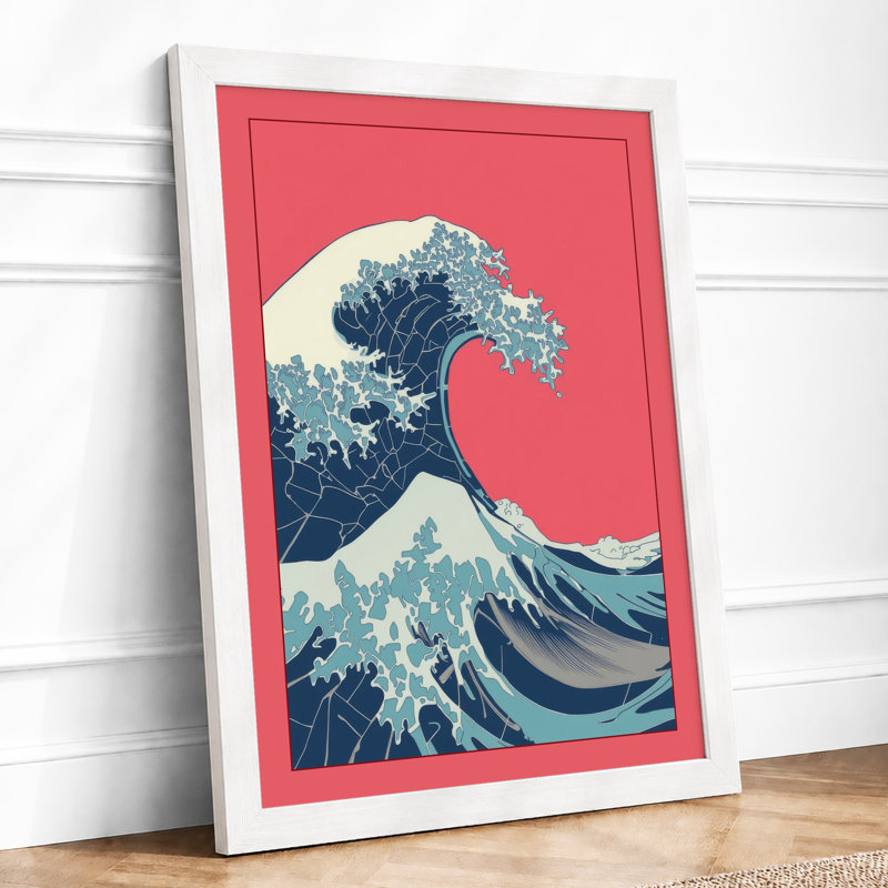 Wave At Sunrise Coastal - Print, A3 - 42.0 x 29.7 cm, White