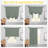 NICETOWN Blackout Thermal Insulated Short Curtain Tie Up Shade for Small Window, Window Valance Balloon Roman Blind (Rod Pocket 1 Panel)-112340730-112340738