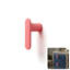 Bouton d'armoire en forme de L de style Mid-Century moderne de ROUS, rosé mat en aluminium massif (rose) 1 unité -111448831-119559193