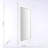 Rustic White Solid Wood Handcarved Wave Design Rectangle Mirror Accent-36" X 72"
