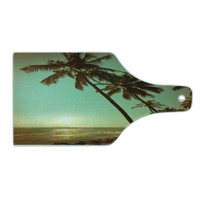 Planche à découper en verre trempé Ambesonne