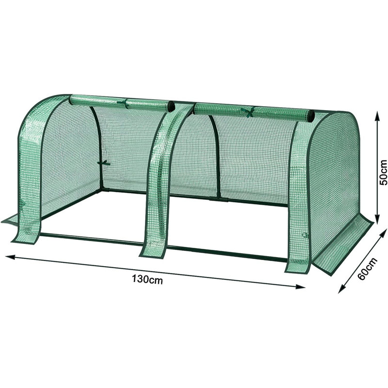 60m x 130m mini greenhouse, Green