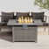 Rectangle Propane Smokeless Fire Pit Table with Hidden Fuel Tank