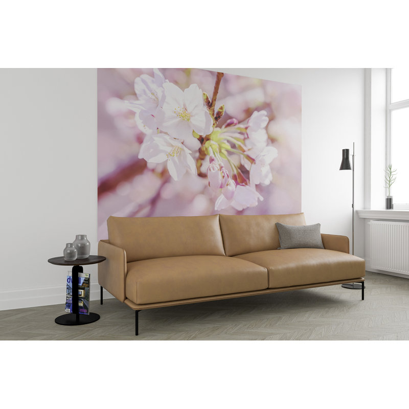 Murale fleur rose