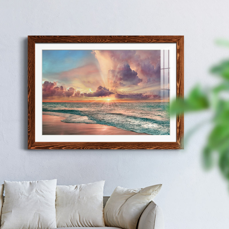 Copper Beach - peinture encadrée, H 31,5 po x l 23,5 po x P 1,5 po, Érable
