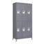 Casier en métal à 6 portes de 72 po avec serrure pour employés et armoire de rangement Roseboro