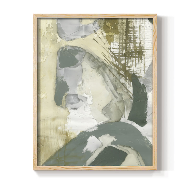 «First Sprout II», reproduction encadrée - bois massif, Naturel, H 30 po x l 24 po