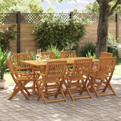 8 - Person Patio Dining Set with Rectangular Table