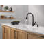 Robinet de cuisine noir mat Boyd avec douchette rétractable et distributeur de savon, robinet d'évier de cuisine monotrou moderne, poignée simple, noir mat-94791900