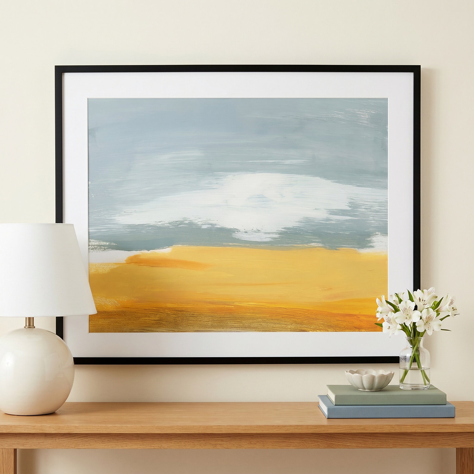 Winter Desert Print by Bronwyn Baker, Black Framed Paper, 33" H x 41" W