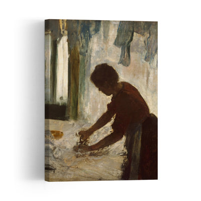 Femme repassant, 1873, estampe abstraite contemporaine