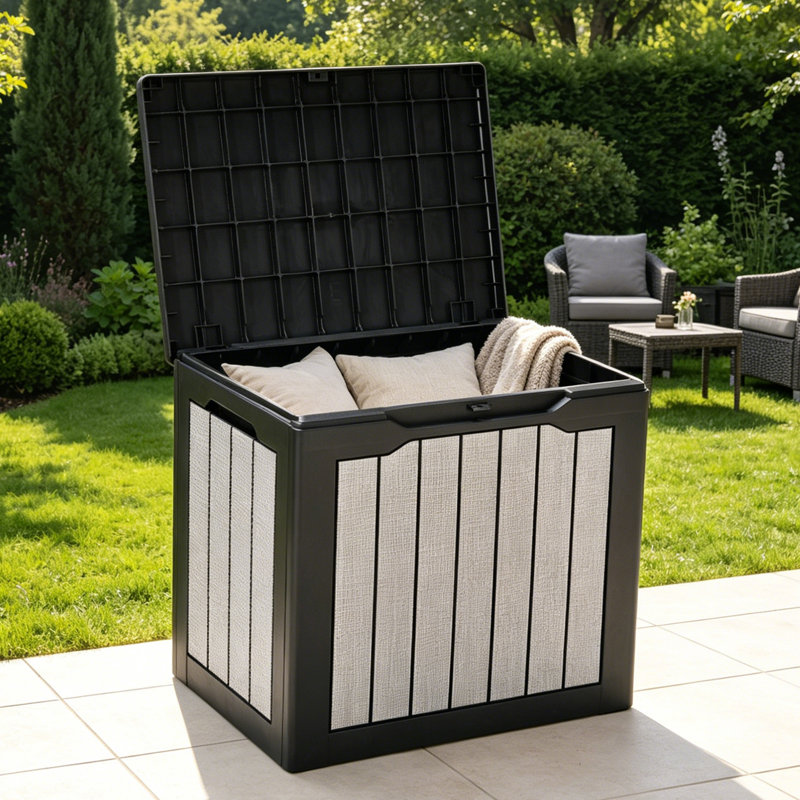 Boîte de rangement en résine Balconera 30 gallons avec serrure