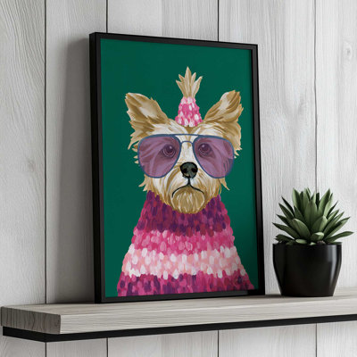 «Terrific Terrier» par Yvette St. Amant, reproduction d'art sur toile