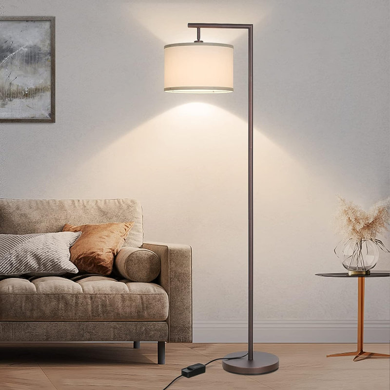 67'' Arched Floor Lamp, Brown