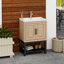 Ensemble de meuble-lavabo fonctionnel en céramique moderne