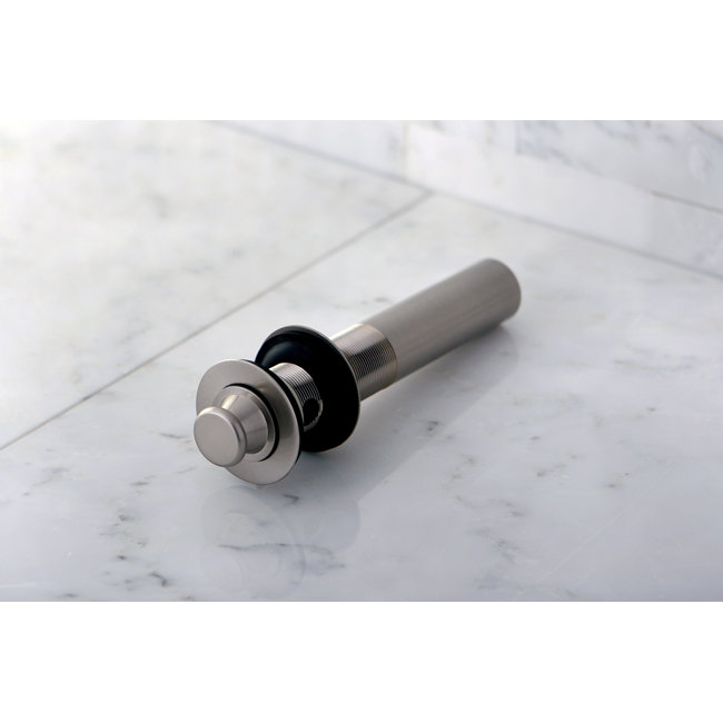 Fauceture Pop-Up Bathroom Sink Drain With Overflow, Brushed Nickel