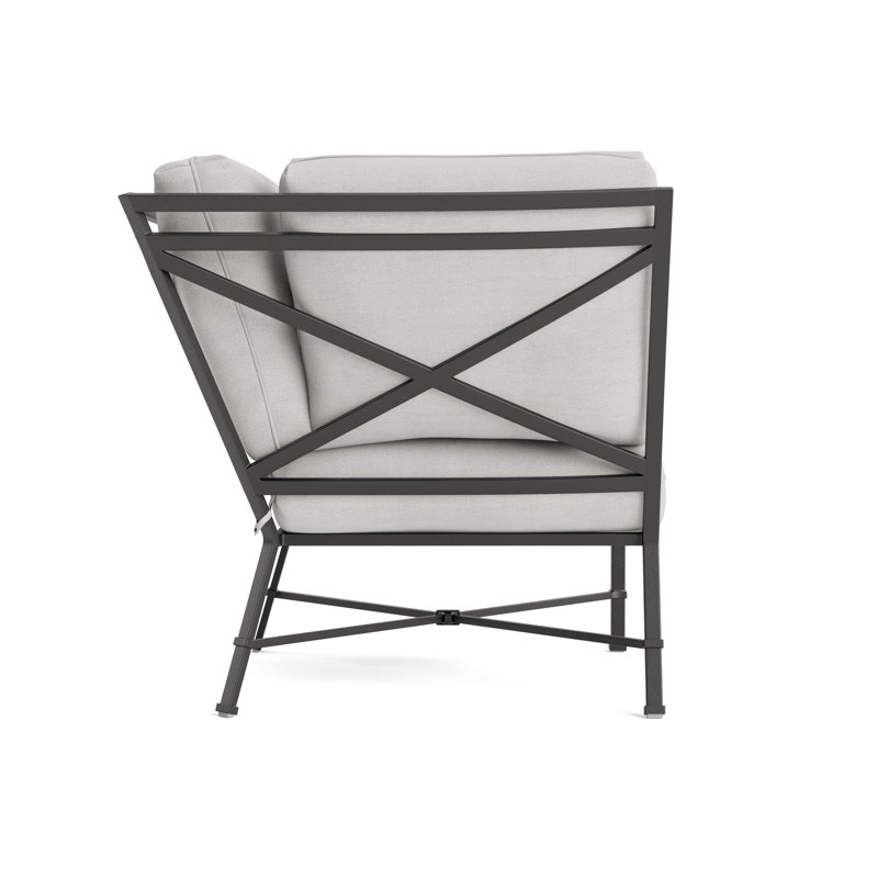 Venetian Outdoor Patio Sectional, Fusion Dove, Textured Pewter