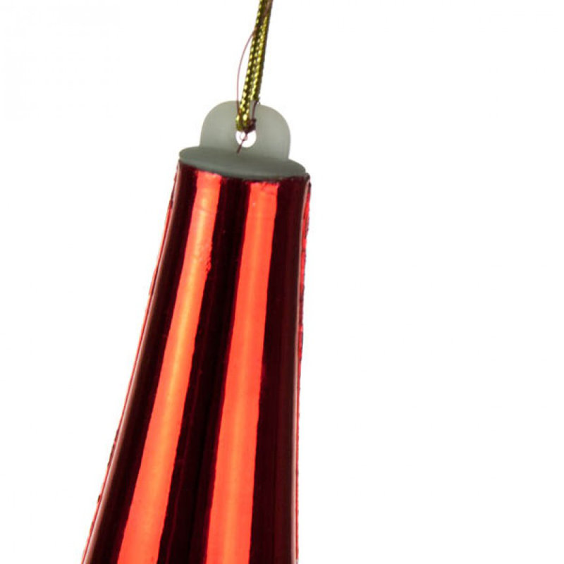 Finial Ornament, Red, 54cm H x 10cm W