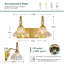 Luminaires de salle de bain rétro au-dessus d'un miroir, éclairage de meuble-lavabo avec abat-jour en verre fleuri-1588077416-1588077431