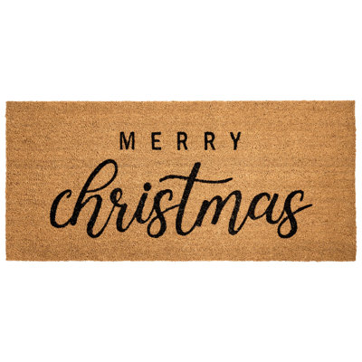 No Pattern Christmas Doormat