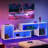 Bittar 55'' Entertainment Center Free Association Combinable TV Stand with LED Strip for up to 75"-2079236365
