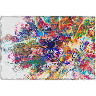 Chenille Abstract Rug