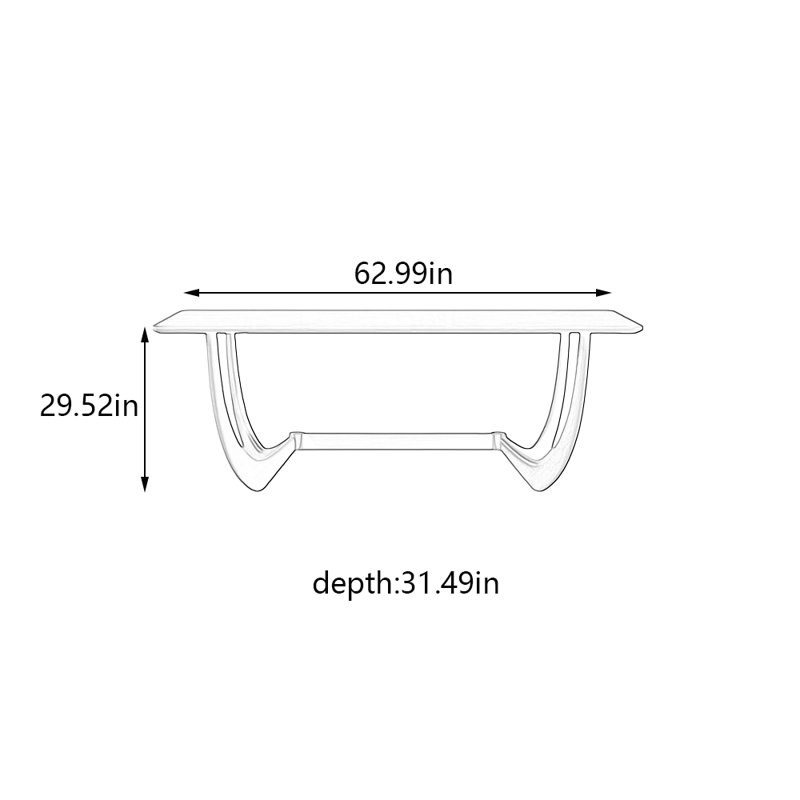 Wisner, 29.52"H x 62.99"L x 31.49"W