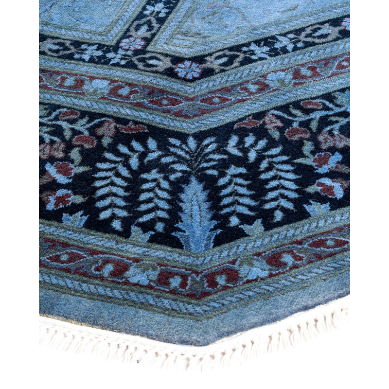 Cronius One-of-a-Kind 7' 1" x 7' 1" Hand Knotted Area Rug