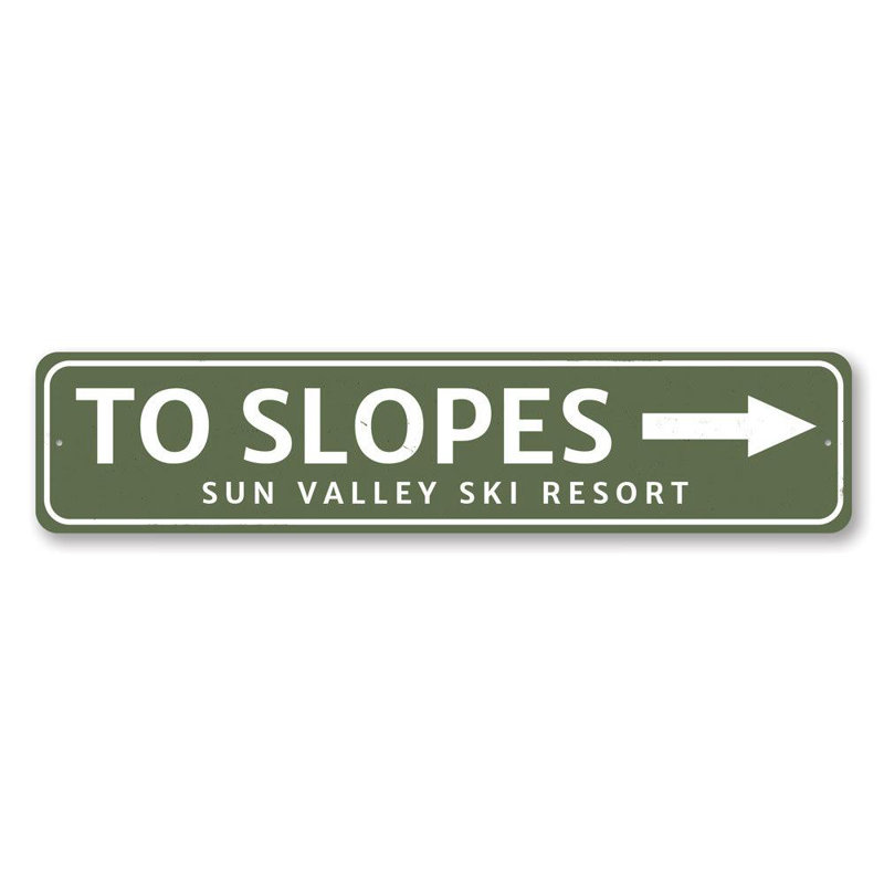 Panneau en aluminium To To Slopes, H 4 po x l 18 po x P 0,04 po