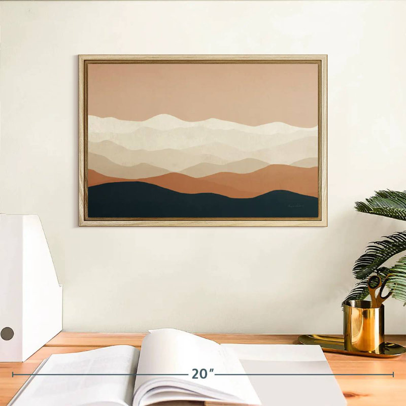 Mojave II, Cadre flottant en bois naturel, 13 po x 9 po