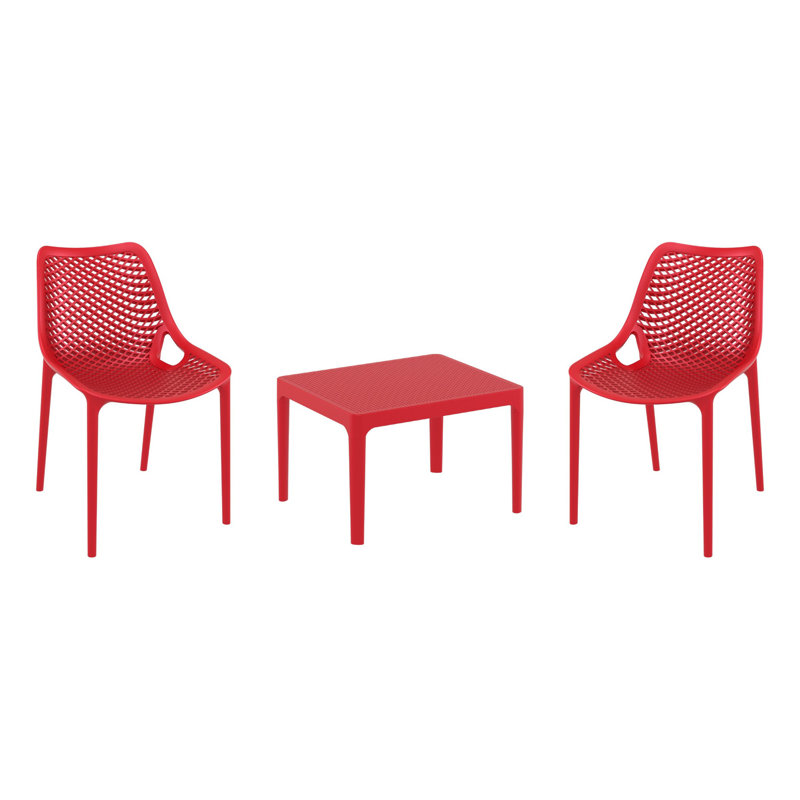 Ensemble de sièges pour 2 personnes Farrah, Rouge
