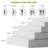 12 Inch Queen Size Cooling Green Tea Gel Memory Foam Mattress, CertiPUR-US Certified, White Bed Mattress-1253366151-1253366149
