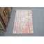 Tapis turc rétro tissé à la main avec des motifs géométriques crème pour un décor bohémien