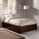 Concorde Solid Wood Storage Platform Bed with Footboard and Under Bed Drawers