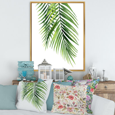 " Detail Tropical Palm Branches "