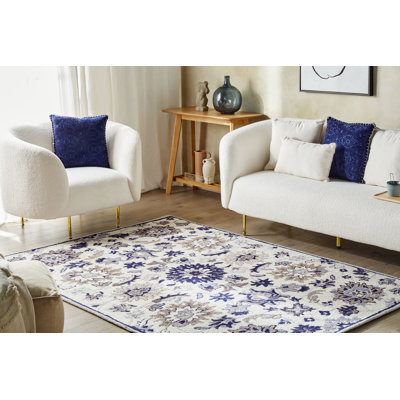 Alasiah Floral Wool Hand Woven Area Rug