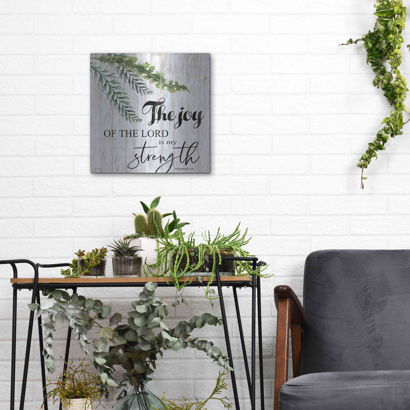 12" x 12" Gray Metal Wall Art with Inspirational Quote
