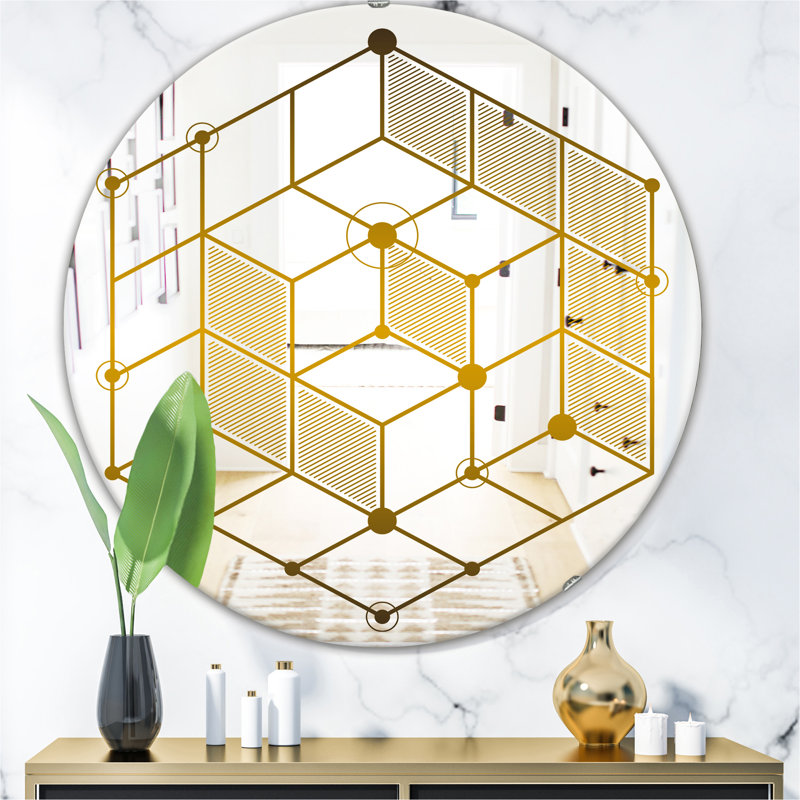 Miroir d'appoint mural sans cadre Capital Glam, H 31,5 po x l po