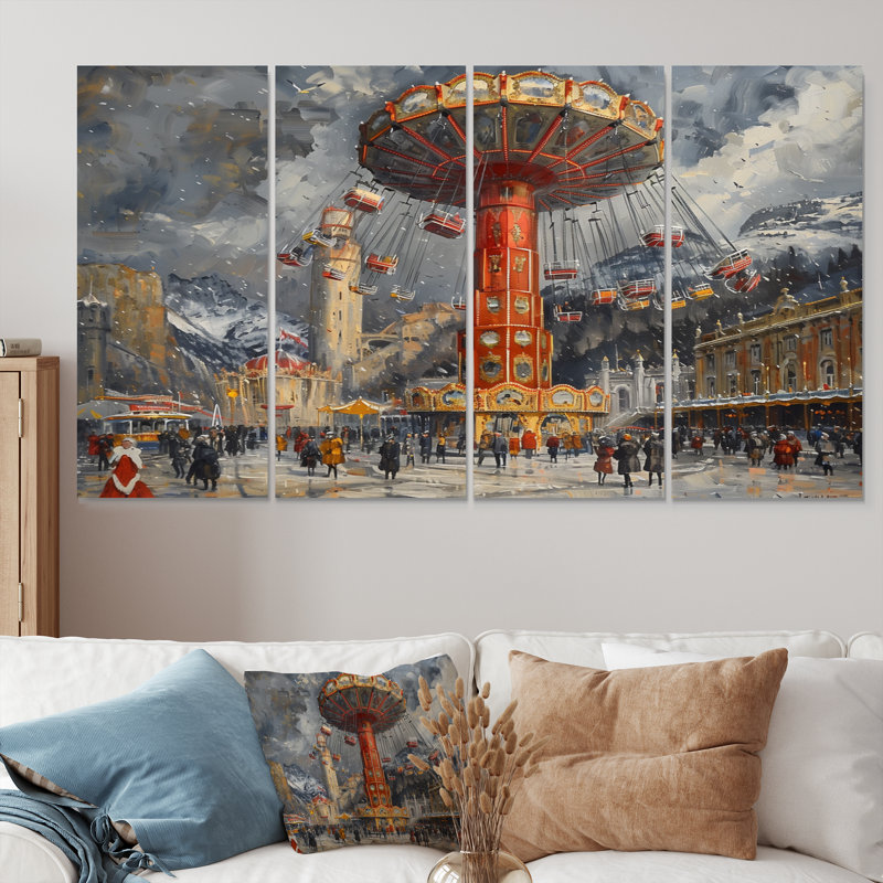 Troene - Amusement Parks, impression d'art mural, H 32 po x l 64 po