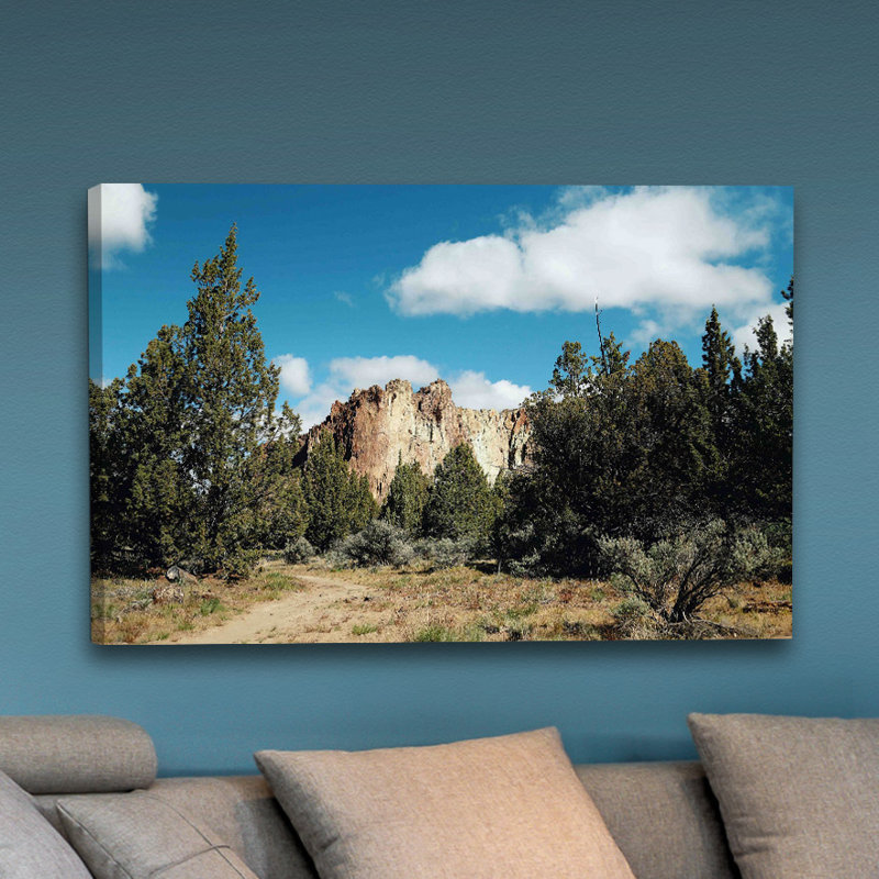 View From The Trail by Sylvia Cook - Wrapped Canvas Print, 76cm H x 114cm W x 4cm D