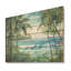 «Tropical Coastal Beach Tranquility - Coastal On Wood Print»-896649593
