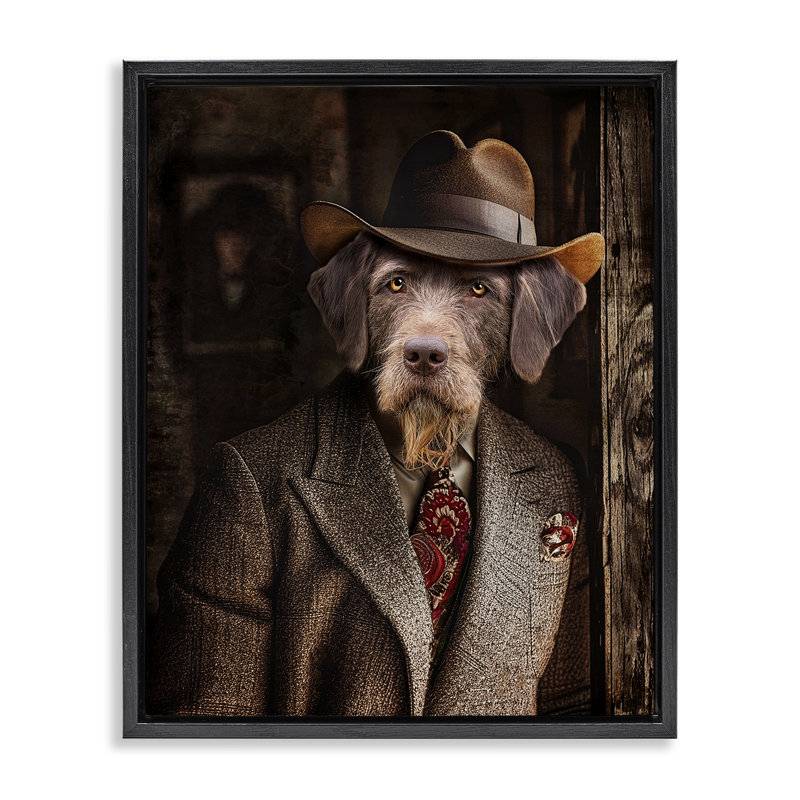 Art mural classique par Karen Burke, Cadre flottant noir de jais, H 21 po x l 17 po x P 1,7 po