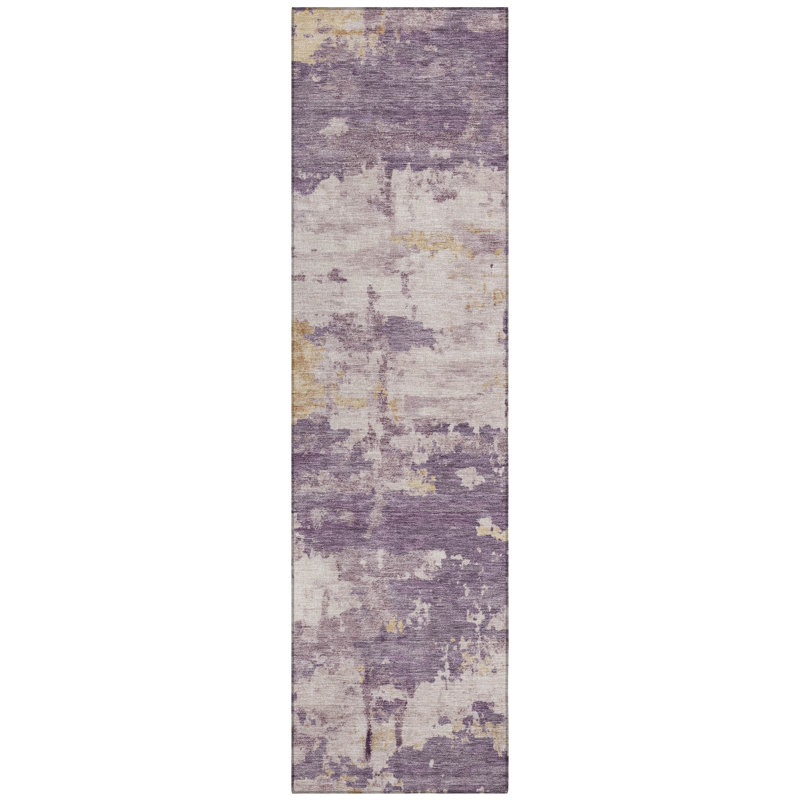 Machine Washable Indoor/Outdoor Earleville ACN2362 Abstract Rug, Runner 2'3" x 7'6"