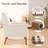 Ayran Upholstered Wingback Armchair with Solid Wood Legs (Set of 2)-1412174361