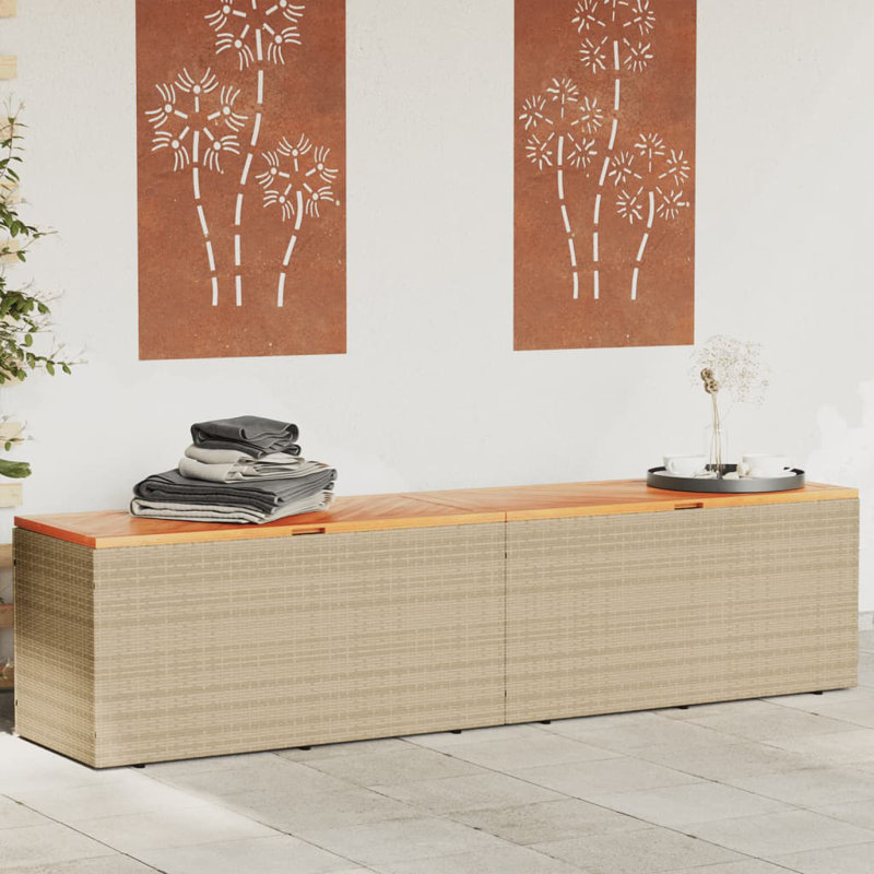 Latitude Run Jalen 220cm W Deck Box, Beige
