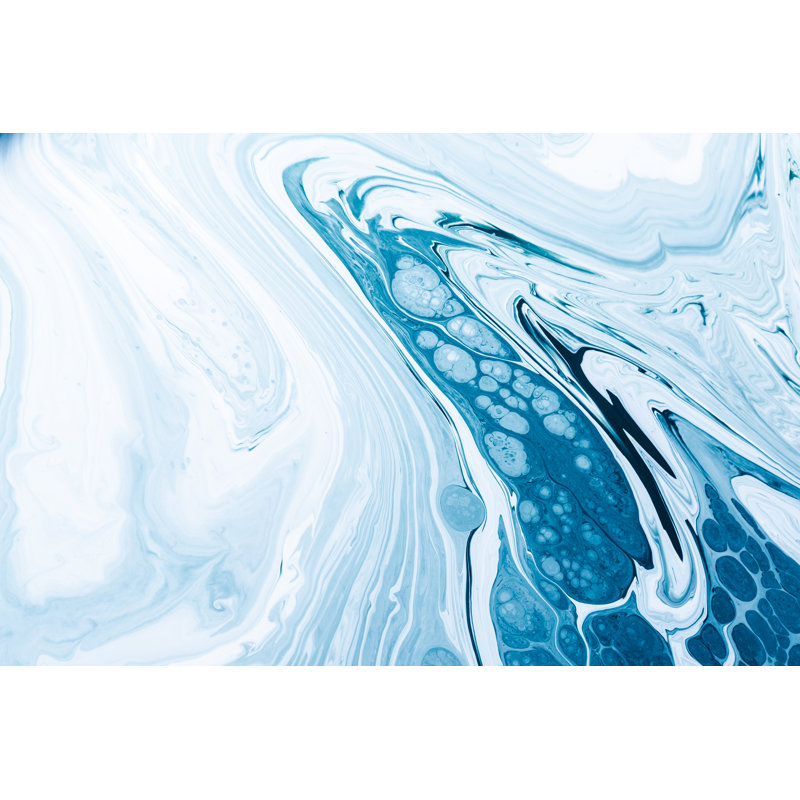 Liquid Marble Oil - Wrapped Canvas Painting, 30cm H x 46cm W x 3.8cm D