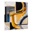Art mural en acrylique Glam Gold and Black Expression IV - Abstract Spirals-1205321812