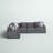 Ainsley 4-Piece Upholstered Sectional in Dark Gray-92568278